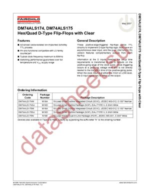 DM74ALS175SJX datasheet  